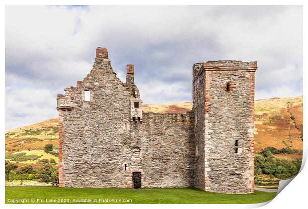 Lochranza Castle Print by Phil Lane