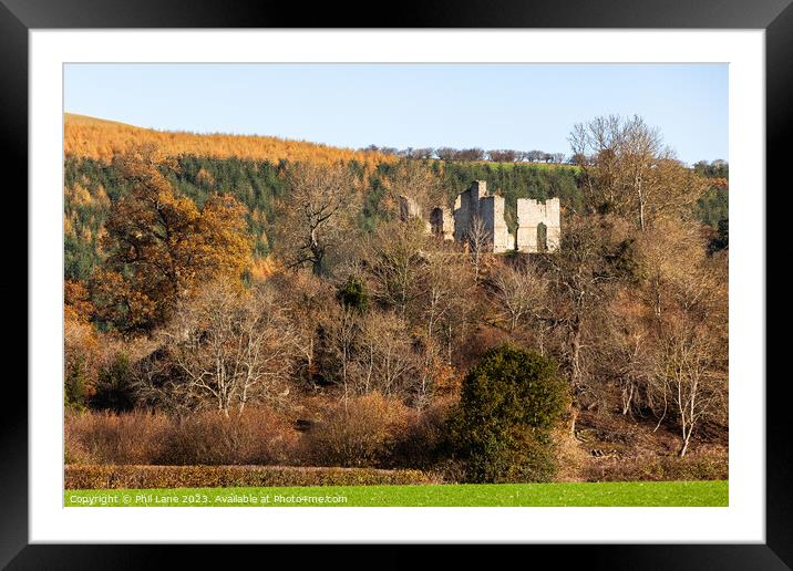 Stapleton Castle Ruins Framed Mounted Print by Phil Lane