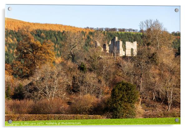 Stapleton Castle Ruins Acrylic by Phil Lane