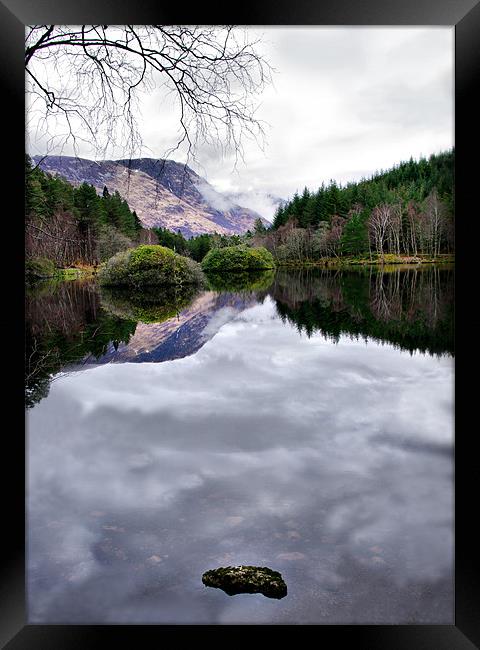 Glencoe Lochan Framed Print by Jacqi Elmslie