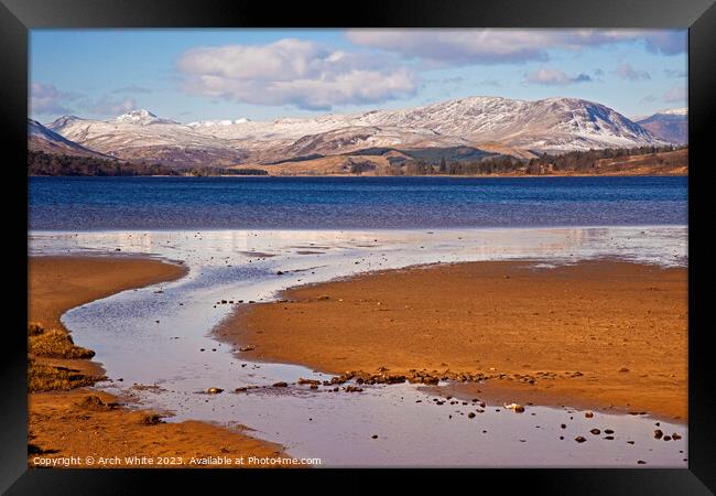Loch Tulla, looking towards Black Mount, Highlands Framed Print by Arch White
