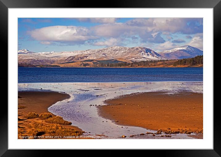Loch Tulla, looking towards Black Mount, Lochaber, Framed Mounted Print by Arch White