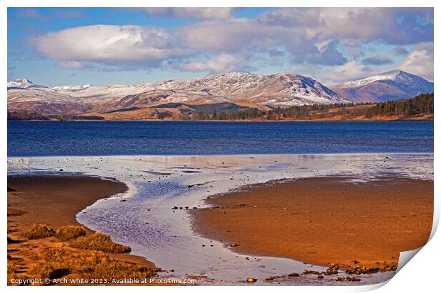 Loch Tulla, looking towards Black Mount, Lochaber, Print by Arch White