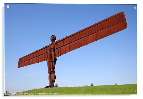 Angel of the North, Gateshead, England, Acrylic by Arch White