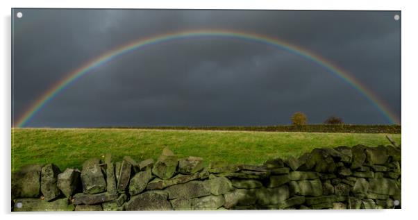 A rainbow a Acrylic by Ros Crosland