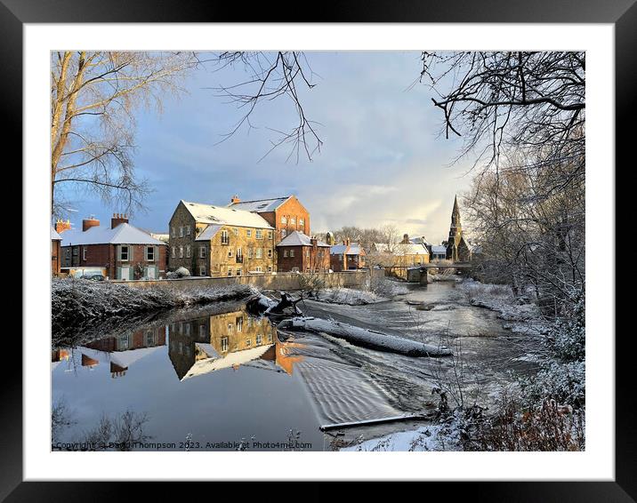 Morpeth River Wansbeck  Framed Mounted Print by David Thompson