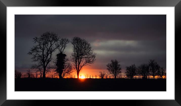 Cotswold Sunrise Framed Mounted Print by Simon Johnson