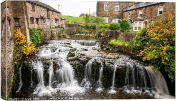 Hawes Waterfall North Yorkshire Canvas Print by Craig Yates