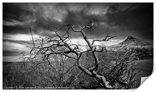 The Gnarled Tree - Roseberry Topping Print by Cass Castagnoli