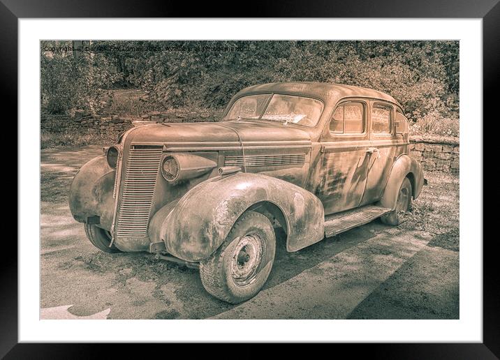 1937 buick special Framed Mounted Print by Derrick Fox Lomax