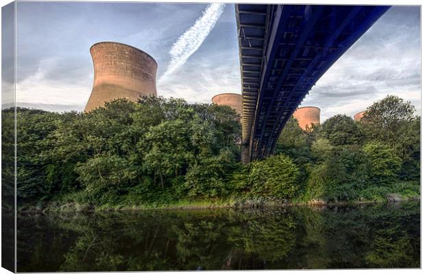 Iron bridge power station Canvas Print by Tony Bates
