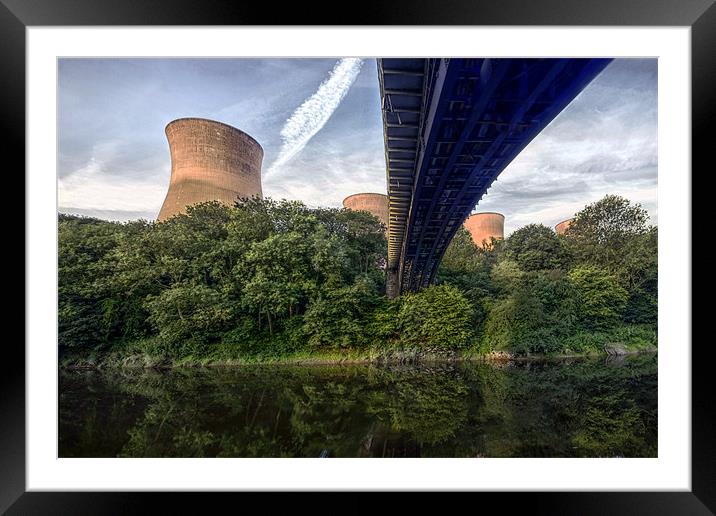 Iron bridge power station Framed Mounted Print by Tony Bates