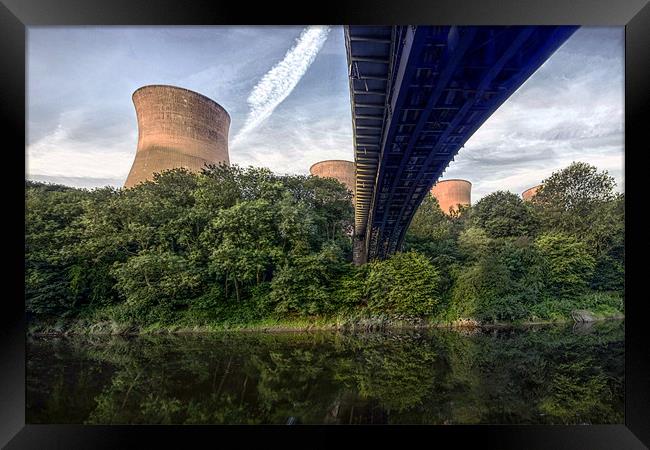 Iron bridge power station Framed Print by Tony Bates