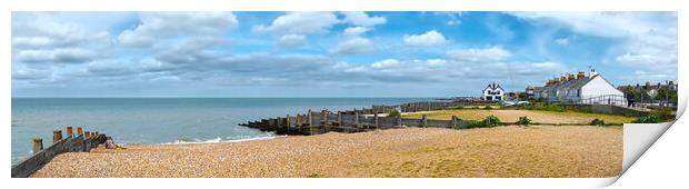 Whitstable Beach Panorama  Print by Alison Chambers