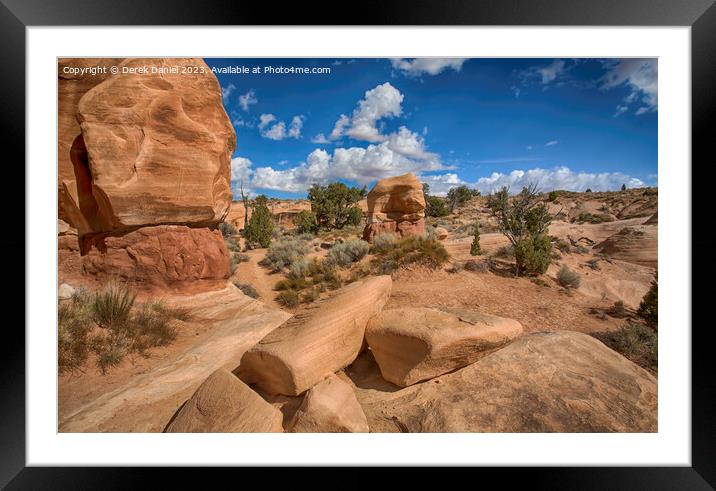 Navajo Sandstone wonderland Framed Mounted Print by Derek Daniel