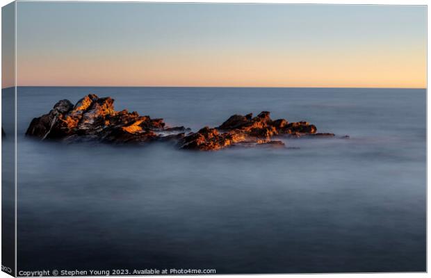 Harmony at Dawn - Seascape Canvas Print by Stephen Young