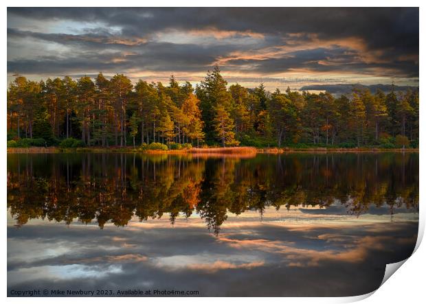Cragside Reflections in Autumn Print by Bear Newbury