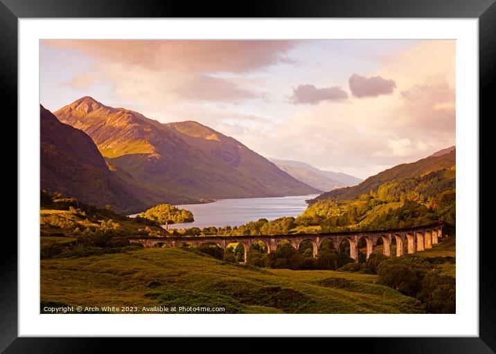 Glenfinnan Viaduct; Lochaber; Scotland, UK Framed Mounted Print by Arch White