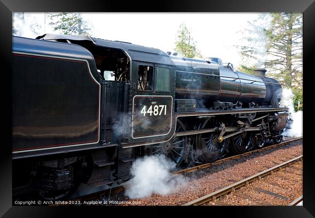 Jacobite Steam Train; Fort William, Lochaber; Scot Framed Print by Arch White