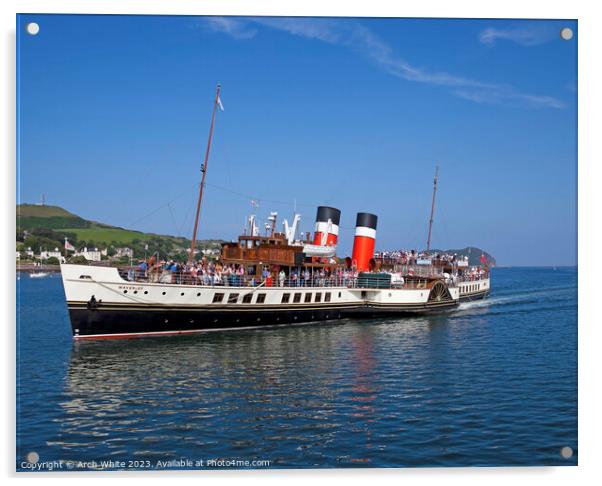 Waverley Paddle Steamer, Scotland, UK Acrylic by Arch White