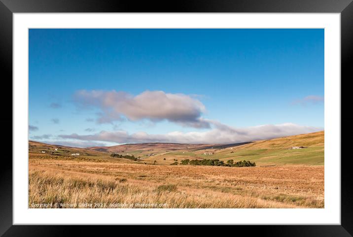 Winter Sun on Harwood, Teesdale Framed Mounted Print by Richard Laidler