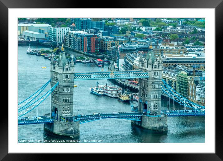 Tower Bridge London  Framed Mounted Print by Phil Longfoot