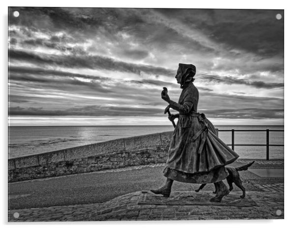 Mary Anning Statue, Lyme Regis  Acrylic by Darren Galpin