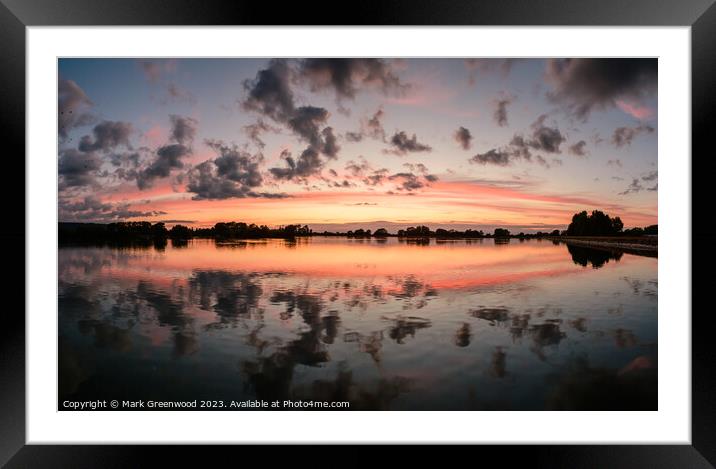 Wilstone Sunset XIV Framed Mounted Print by Mark Greenwood
