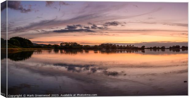 Wilstone Sunset XV Canvas Print by Mark Greenwood