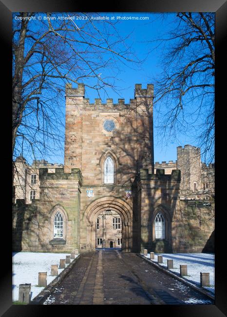 Entrance to Durham Castle Framed Print by Bryan Attewell