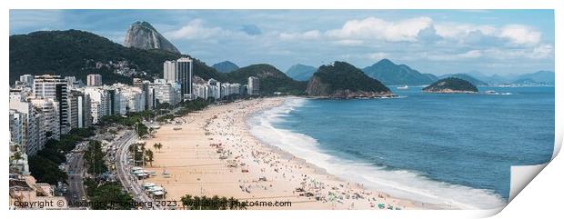 Copacabana Beach in Rio de Janeiro, Brazil  Print by Alexandre Rotenberg