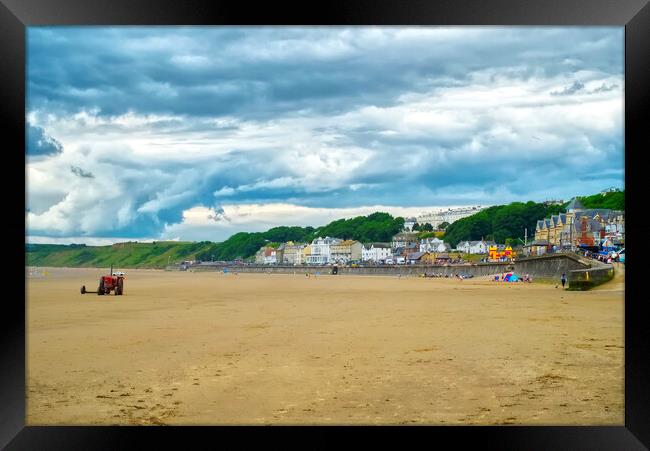Filey Beach Framed Print by Alison Chambers