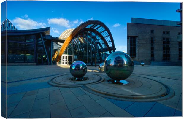 Sheffield Steel Balls Canvas Print by Alison Chambers