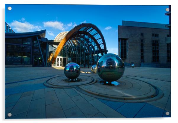 Sheffield Steel Balls Acrylic by Alison Chambers