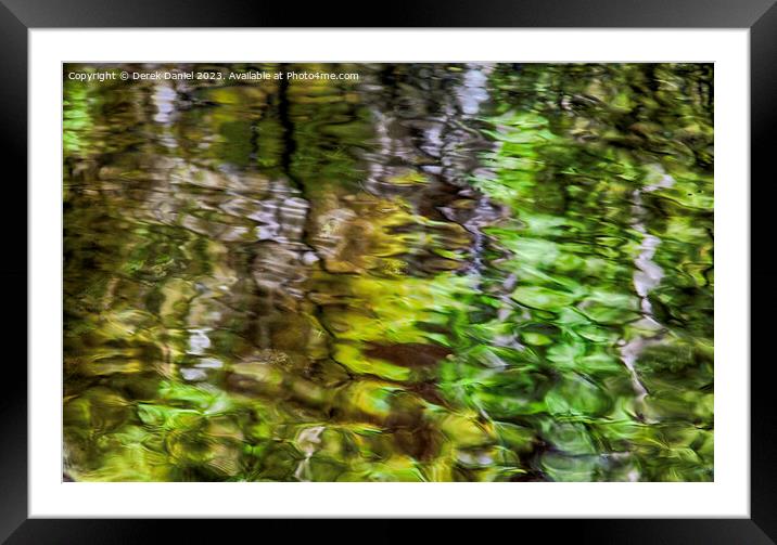 Abstract Reflection Framed Mounted Print by Derek Daniel