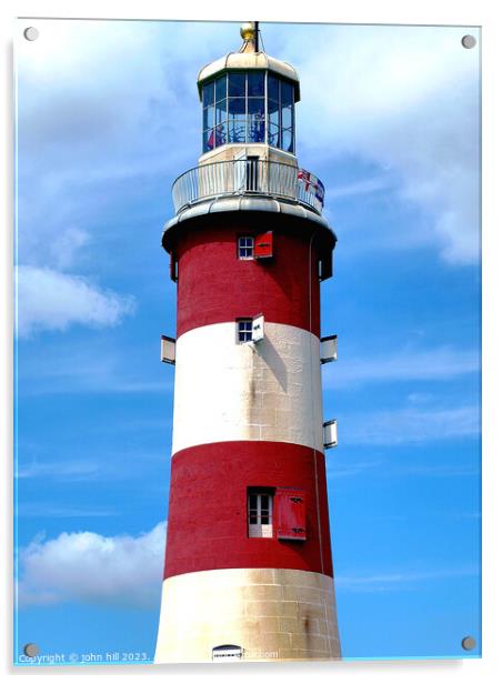 Smeaton's Lighthouse. Acrylic by john hill