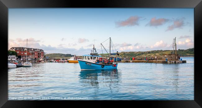 Padstow Harbour, Cornwall Framed Print by Jim Monk