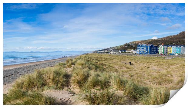 Barmouth seafront panorama Print by Jason Wells
