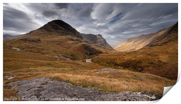 The 3 sisters of Glencoe 999 Print by PHILIP CHALK