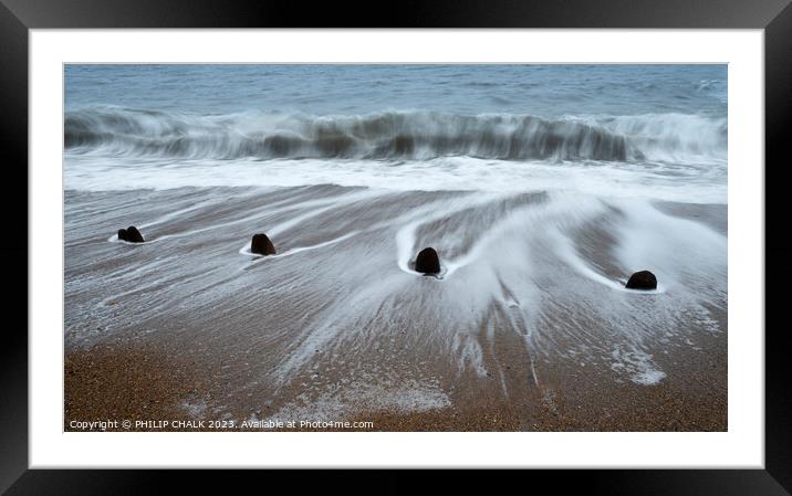 Fine art beach scene 1000 Framed Mounted Print by PHILIP CHALK