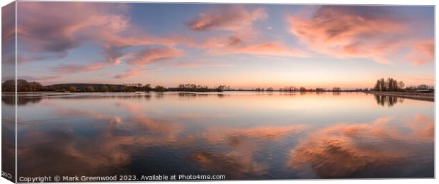 Candyfloss Sunset Canvas Print by Mark Greenwood