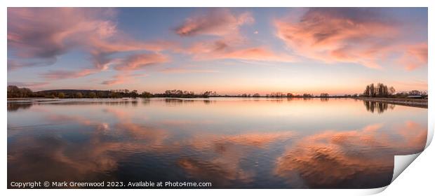 Candyfloss Sunset Print by Mark Greenwood