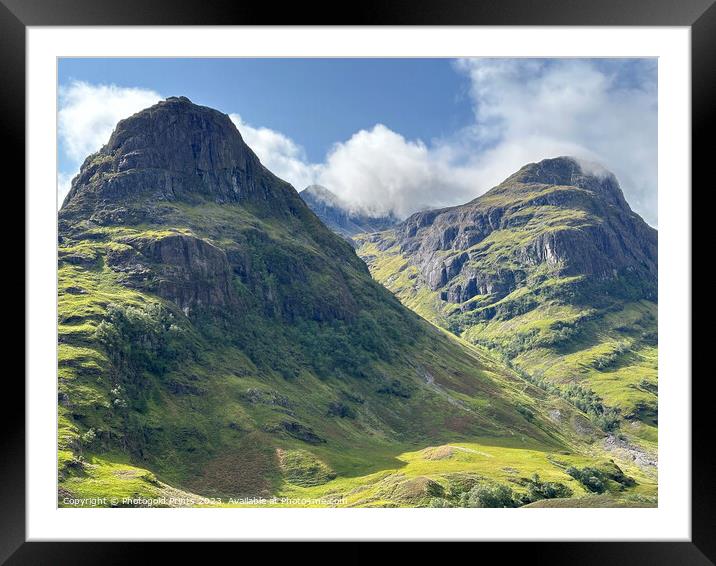 Glencoe in the Highlands of Scotland Framed Mounted Print by Photogold Prints