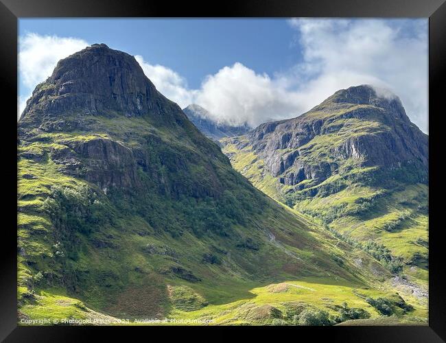 Glencoe in the Highlands of Scotland Framed Print by Photogold Prints
