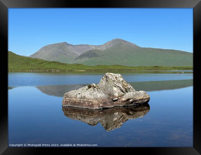 Loch Tulla and Black Mount in the Highlands of Scotland Framed Print by Photogold Prints