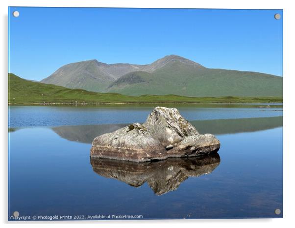 Loch Tulla and Black Mount in the Highlands of Scotland Acrylic by Photogold Prints
