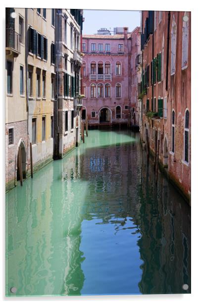A narrow canal in Venice Italy Europe Acrylic by John Gilham