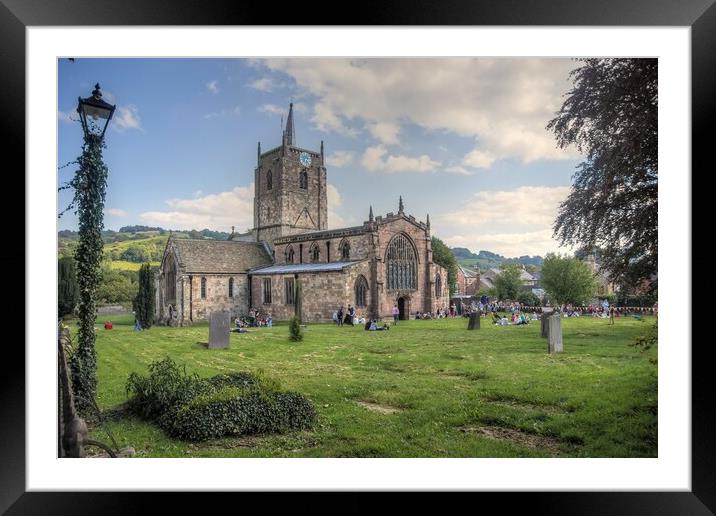 St Mary's Church Wirksworth  Framed Mounted Print by Alan Matkin