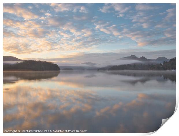 An Uninterrupted View of Sunrise Print by Janet Carmichael