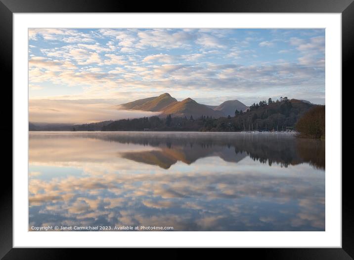 A Hazy Start to the Day Framed Mounted Print by Janet Carmichael